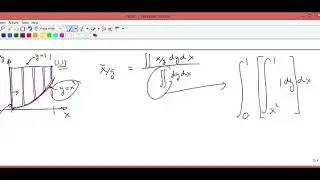Centroid of a cross section area limited by functions