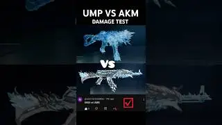 UMP VS AKM || ump vs akm damage test |#ump#vs#akm#bgmi#pubgmobile#gaming#shorts#viral#youtubeshorts