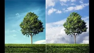 Easiest Sky Replacement in Photoshop CS6 | Beginner tutorial