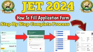 How To Fill JET 2024 Application Form Step By Step Complete Process #jet2024 #jet2024application