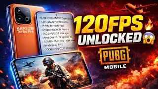 iQOO Z10 Turbo Pro PUBG 120FPS Unlock Test 🔥 Smooth & Stable Gameplay