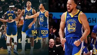 WARRIORS Fans react to 123-114 WIN against UTAH JAZZ