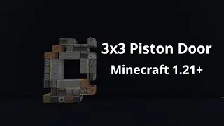 3x3 Piston Door | Minecraft 1.21+