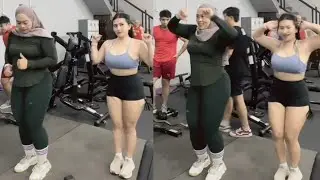Beautiful Try On Sportwear Gym Senam Fitnes
