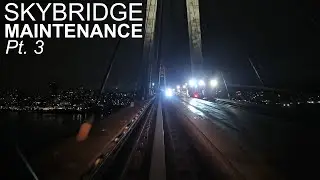 Night Time SkyBridge Maintenance Special Pt. 3 - Westbound on the Eastbound Track