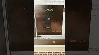 Attack of Fallen 100% BASIC Thomson MO5 #retrogaming #thomson #basic