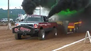 Hard Charging Diesel Truck Pulling Pro Stock Diesel 4x4 Trucks Pulling At Delta