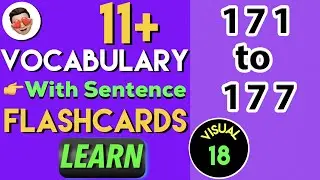 (#18) 11 Plus Vocabulary Flashcards | 11 plus Vocabulary List | 11 plus english vocabulary