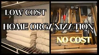 LOW COST OR NO COST ORGANIZATION || THRIFTED ORGANIZATION || ORGANIZING WITH THRIFTED ITEMS