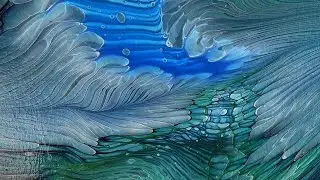 Where the Current Slows 🌊 Relaxing Acrylic Pour Painting | Fluid Art Process