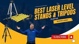 Best Tripod & Stand for Laser Levels - Huepar - LP36, TPD14
