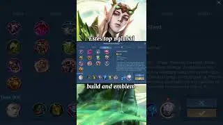 Estes best build and emblem 2024 @kanoygaming  #mobilelegends #mlbb #estes #shorts #shortvideos