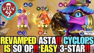 CYCLOPS COMMANDER IS HERE! REVAMPED ASTA! SO OVERPOWERED! MASTER CYCLOPS #mcgg #magicchessgogo #mlbb
