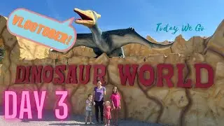 VLOGTOBER Day 3! - Dinosaur World - Mini Golf, Park, and Arcade at Jellystone