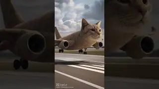 un chat est devenu avion ✈️ 😲 abonnez-vous 👈