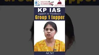 KP IAS support to Vaishnavi, Group 1 topper | KP's 21st Century IAS Academy #upsc #appscgroup1