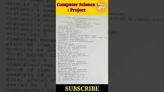 Computer Science Project:Bill Management|2021-22|#ytshorts #shorts