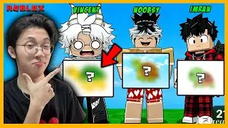 VINCENT VS NOOBSY VS IMRAN, SPEED DRAW BATTLE!! WHOSE DRAWING IS THE BEST!! - ROBLOX INDONESIA