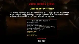 Dead Frontier: Barnell RF31 Crossbow Released!