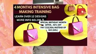 WE LISTENED TO YOUR PLEAD TO EXTEND THE DISCOUNT: BAG MAKING COURSE 50% OFF | ankarabag | leatherbag