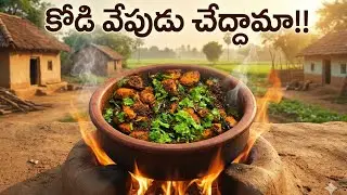 సరదాగా కోడి వేపుడు చేద్దామా॥chiken fry                 #cooking #chicken #food #@Karthi_foods 