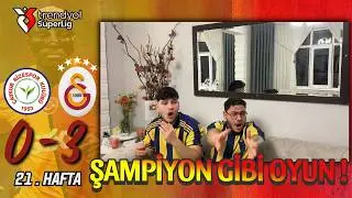 FANATİK 2 KARDEŞ GALATASARAY RİZESPOR MA&Ccedil;INI İZLERSE - &Ccedil;AYKUR RİZESPOR 0-3 GALATASARAY