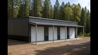 Revolutionary 40x51 Single-Slope 4-Car Garage Kit [Build Smart]