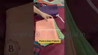 Linen Fabric | 120 count linen | Bhagalpuri Fabrics | Handloom clothes #linen #linenfabric
