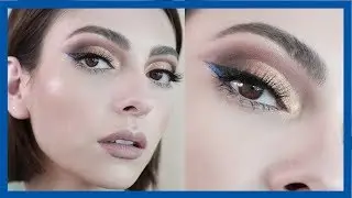 Maquillaje Dorado y Azul para agrandar ojos | Anna Sarelly
