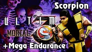 SCORPION - NO LOSE + MEGA ENDURANCE MODE | ULTIMATE  MORTAL KOMBAT 3 | SEGA