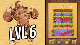 🏅 NUTS & BOLTS 3D: Screw Master 🤪 Level 6 🧩 Gameplay Walkthrough - REMASTERED