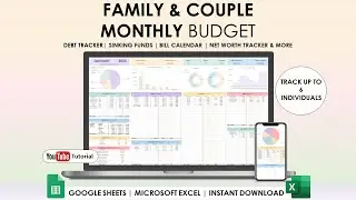 FAMILY & COUPLES MONTHLY BUDGET TUTORIAL