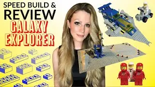 LEGO® Classic Space Set 497 Galaxy Explorer Speed Build and Review