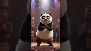 Beautiful panda 🐼 funny dance 🕺😂 #aicuteness #aidance #viraldance