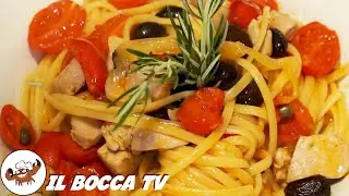 152 - Linguine pomodoro e tonno fresco...un primino pittoresco (primo piatto facile fresco estivo)
