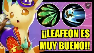 DESTRUYENDO CON LEAFEON🥵MEJORES OBJETOS Y MEDALLAS⭐BUILD LEAFEON POKEMON UNITE