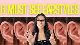 6 MUST SEE Earstyle Trends You Can't Miss!! 🙈 #earpiercing #earrings #earstyling #earcuration