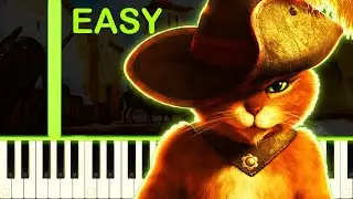 PUSS IN BOOTS THEME - EASY Piano Tutorial