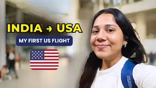 India to USA 🇺🇸✈️ | Student Travel Vlog | International Student