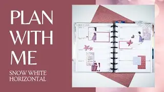 PLAN WITH ME 📒 | HAPPY PLANNER HORIZONTAL LAYOUT | DISNEY PRINCESS SNOW WHITE | DEC 28 - JAN 3