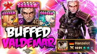 Hanzelot ALWAYS Picks BUFFED VALDEMAR (Dark Geralt) - Summoners War