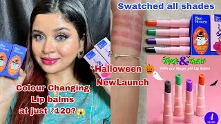 *New Blue Heaven Magic pH Lip Balm Swatches & Honest Review || Blue Heaven Colour changing Lip balms