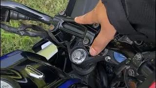 R15m v4 handle bar installation&mdash; First time in Chandigarh