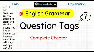 Question Tags in English grammar - Question Tag Rules