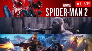 🔴LIVE: Spider-Man 2 + God of War Ragnar&ouml;k Valhalla + Fortnite ( Stream Challenge Day 2/30)