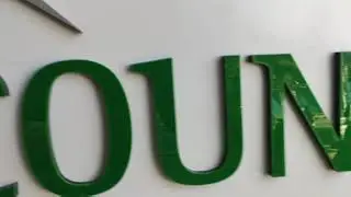 Acrylic 2D Signage Board