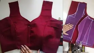 Front Open Princess Cut Blouse Cutting And Stitching//36 Size Front Open Prince Cut Blouse Design