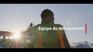 L'équipe du déneigement à Saint-Léonard