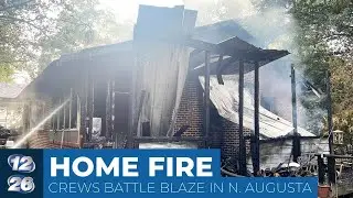 Home fire crews battle blaze in N. Augusta