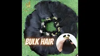 Unprocessed Cuticle Aligned Virgin Bulk Straight Hair | Virgin Hair Vietnam